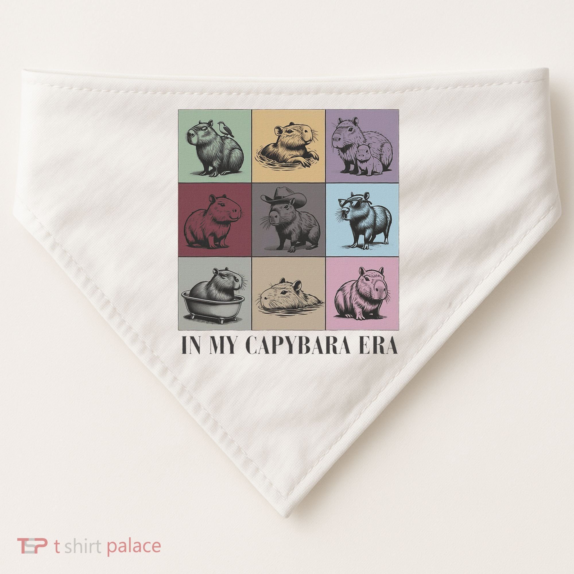 In My Capybara Era Capybara Lover Gift USA-Made Doggie Bandana