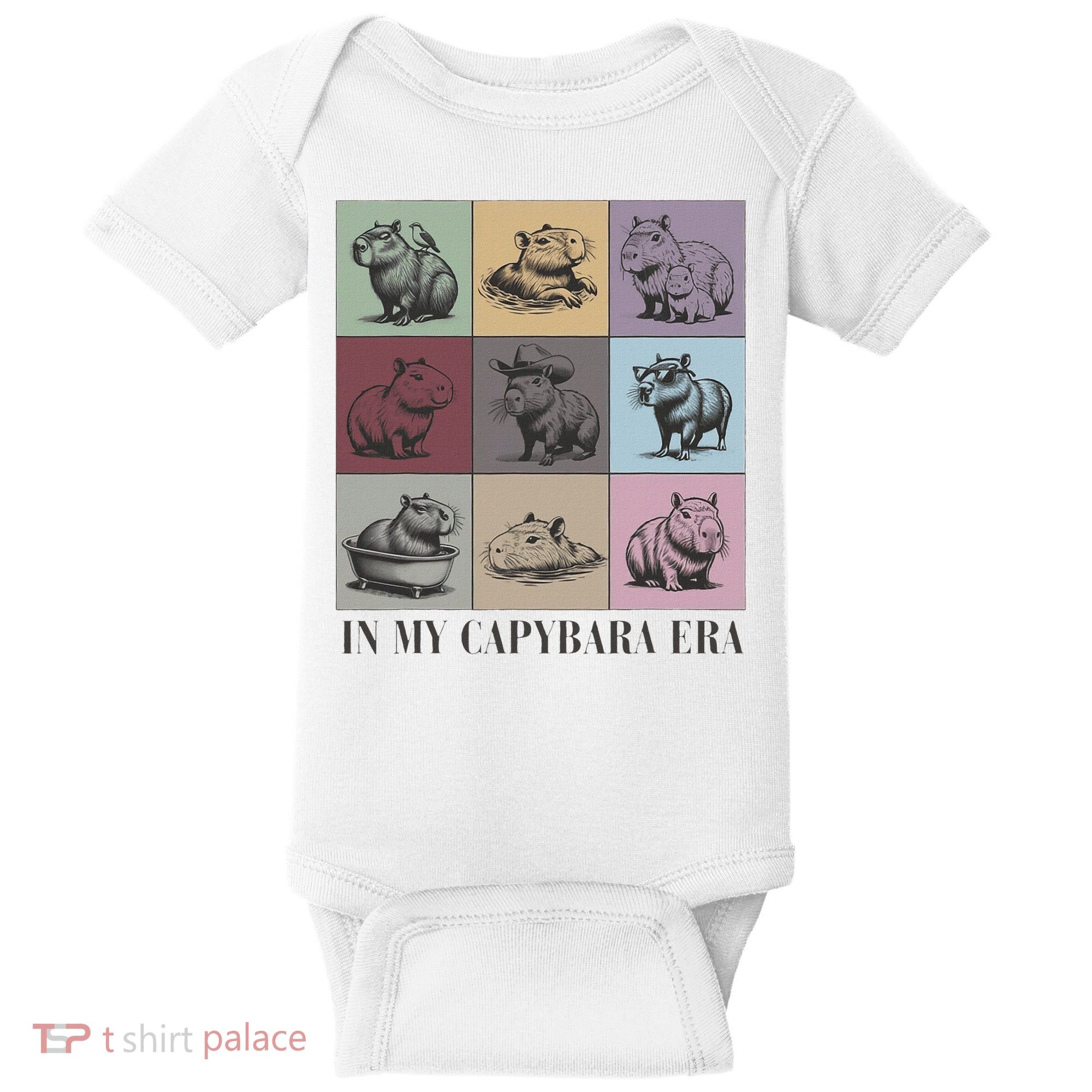 In My Capybara Era Capybara Lover Gift Baby Bodysuit