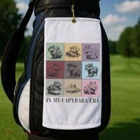 In My Capybara Era Capybara Lover Gift Golf Towel thumb 2