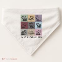 In My Capybara Era Capybara Lover Gift USA-Made Doggie Bandana thumb 0