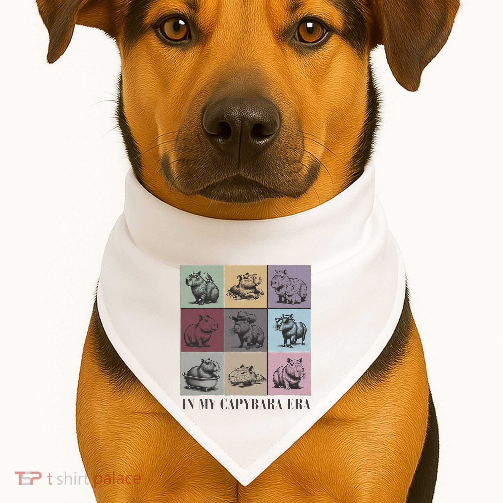 In My Capybara Era Capybara Lover Gift USA-Made Doggie Bandana