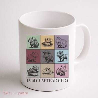 In My Capybara Era Capybara Lover Gift Coffee Mug back