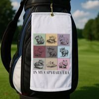 In My Capybara Era Capybara Lover Gift Golf Towel thumb 2