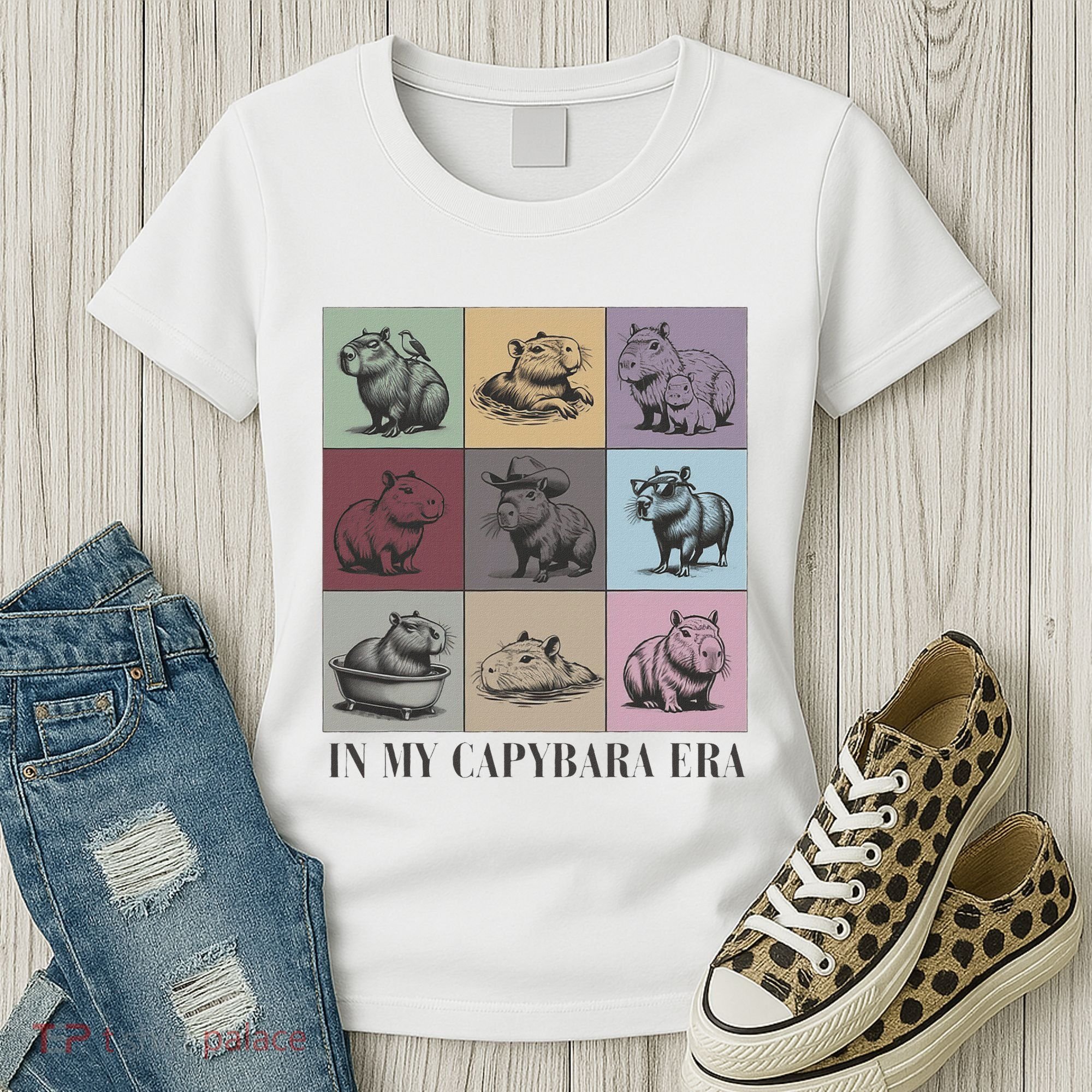 In My Capybara Era Capybara Lover Gift Women's T-Shirt
