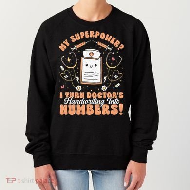 Icd Medical Coder Coding Worker Billing Handwriting Humor Women's Sweatshirt