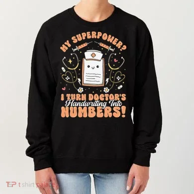 Icd Medical Coder Coding Worker Billing Handwriting Humor Women's Sweatshirt