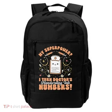 Icd Medical Coder Coding Worker Billing Handwriting Humor Backpack