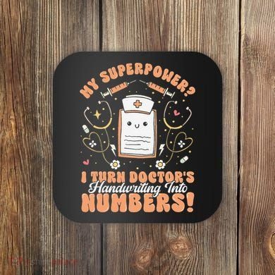 Icd Medical Coder Coding Worker Billing Handwriting Humor Coaster