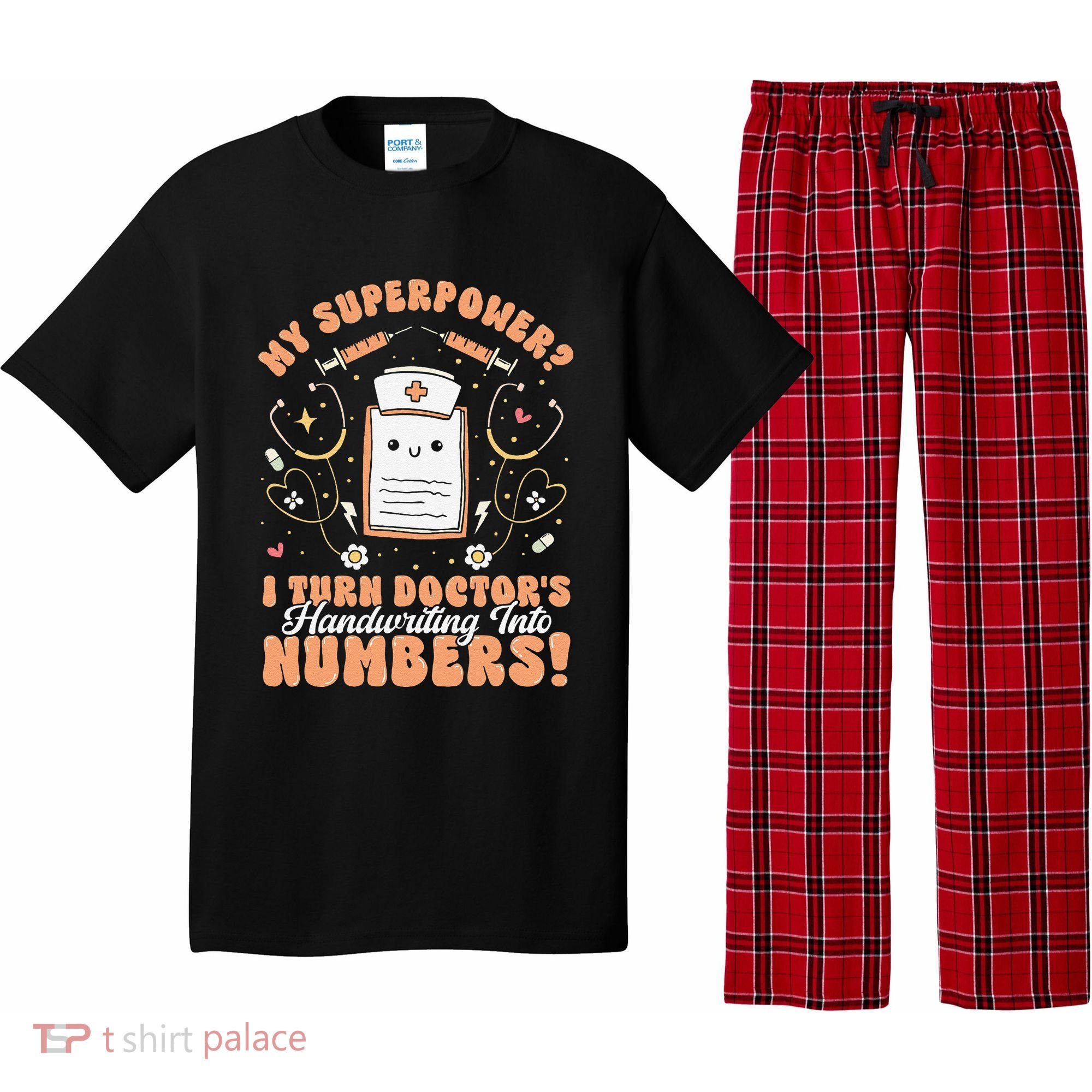 Icd Medical Coder Coding Worker Billing Handwriting Humor Pajama Set