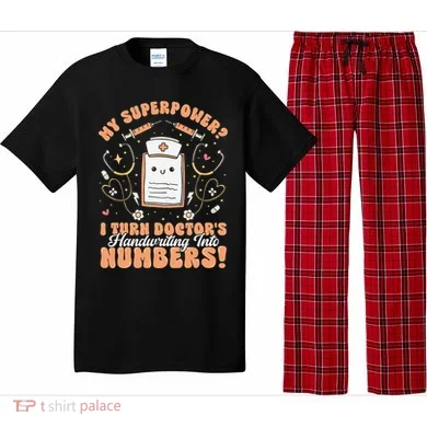 Icd Medical Coder Coding Worker Billing Handwriting Humor Pajama Set