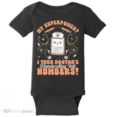 Icd Medical Coder Coding Worker Billing Handwriting Humor Baby Bodysuit
