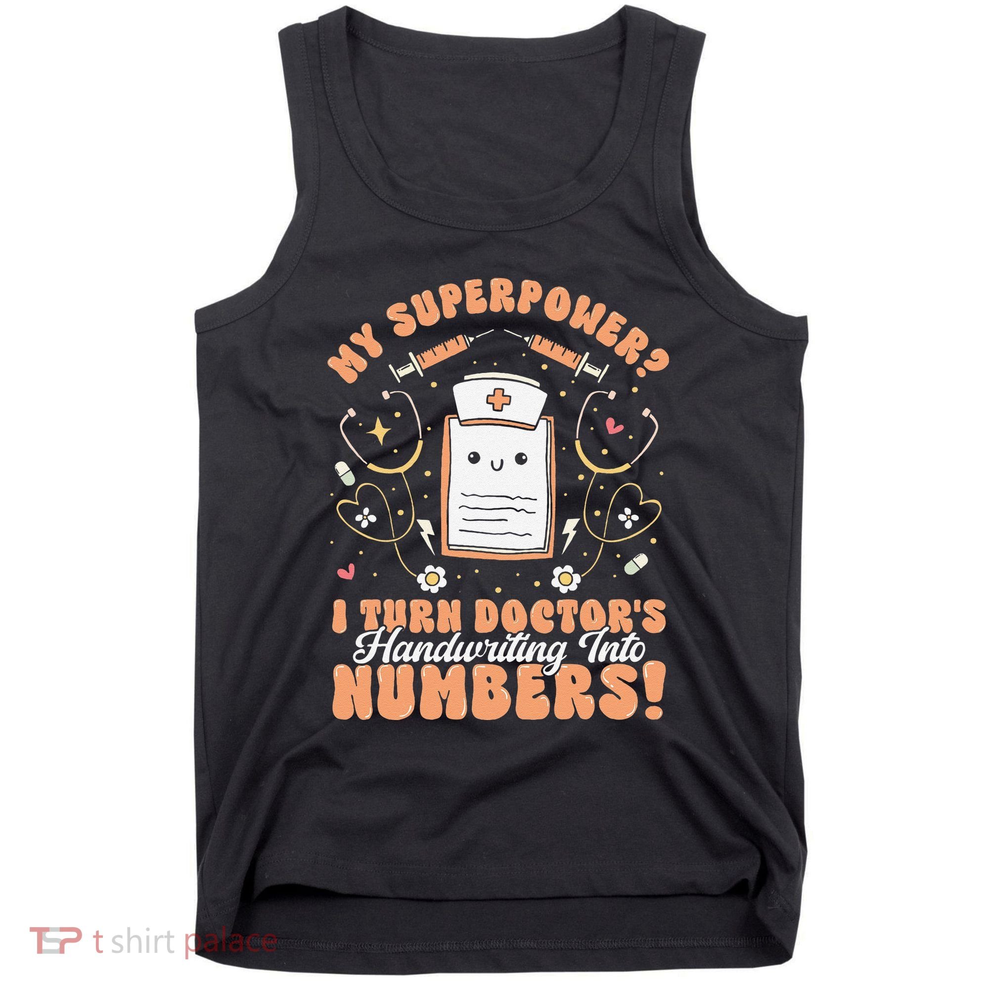 Icd Medical Coder Coding Worker Billing Handwriting Humor Tank Top