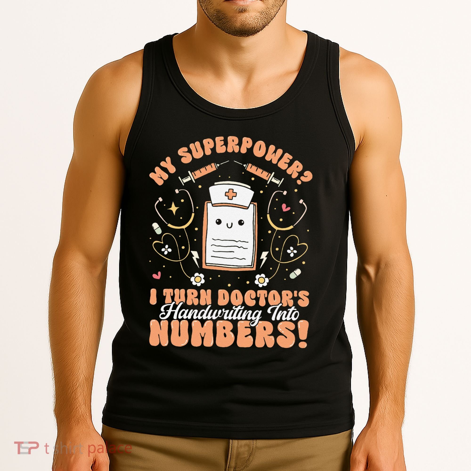Icd Medical Coder Coding Worker Billing Handwriting Humor Tank Top