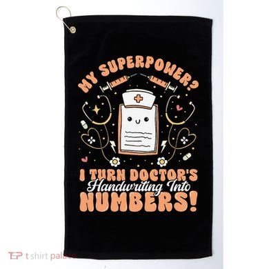 Icd Medical Coder Coding Worker Billing Handwriting Humor Golf Towel