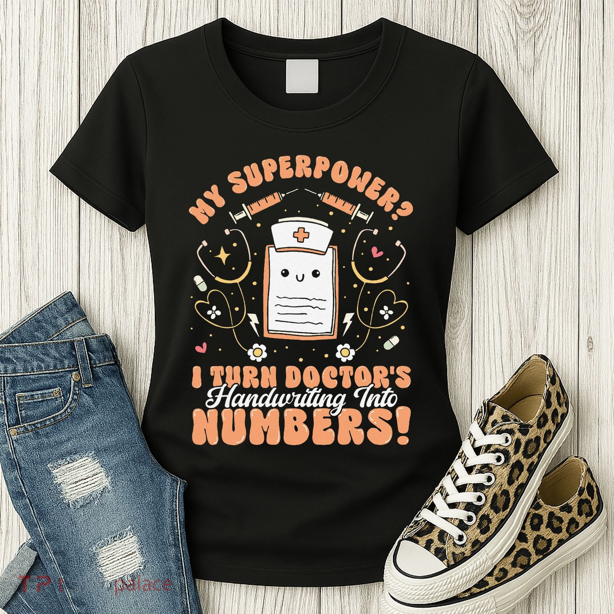 Icd Medical Coder Coding Worker Billing Handwriting Humor Women's T-Shirt
