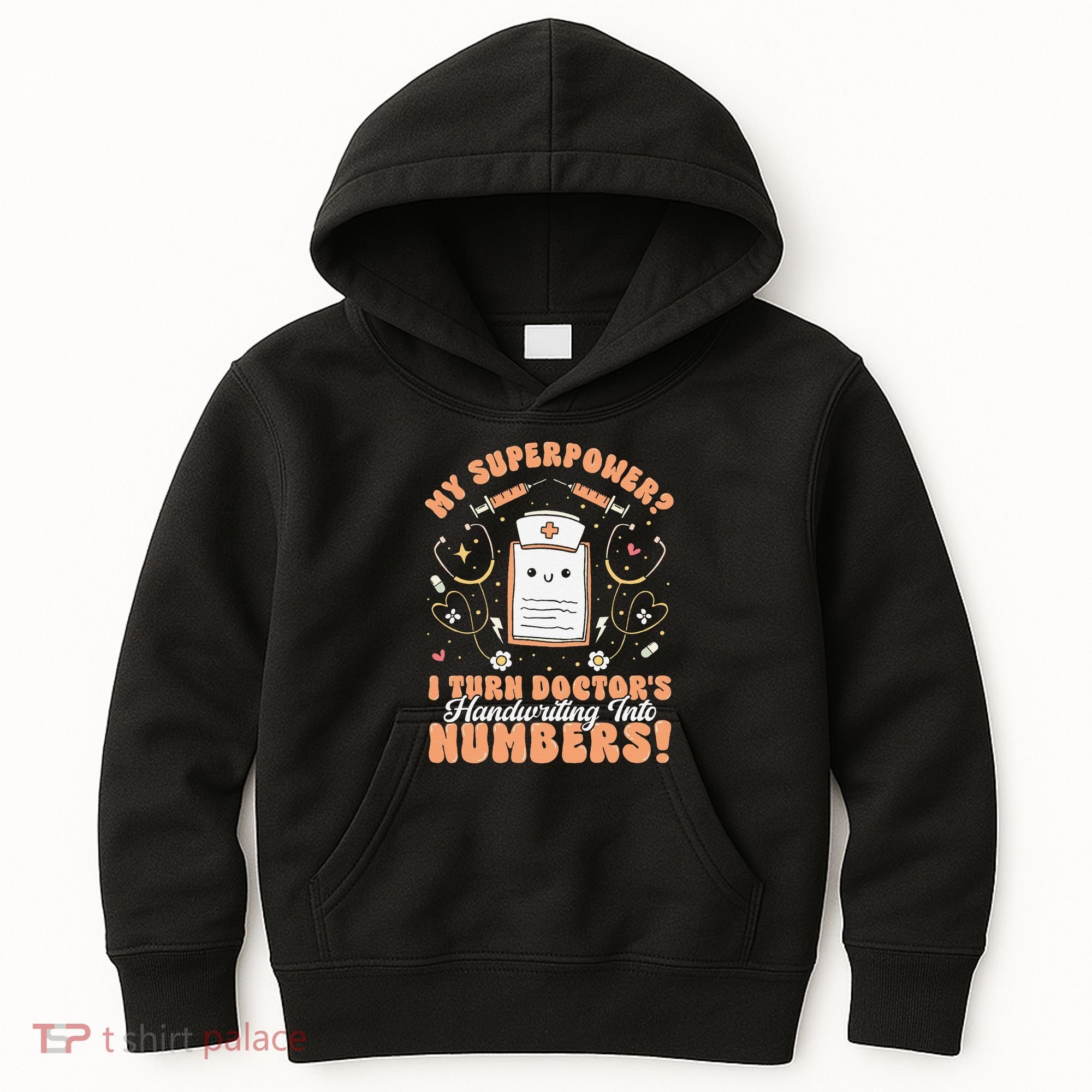 Icd Medical Coder Coding Worker Billing Handwriting Humor Kids Hoodie