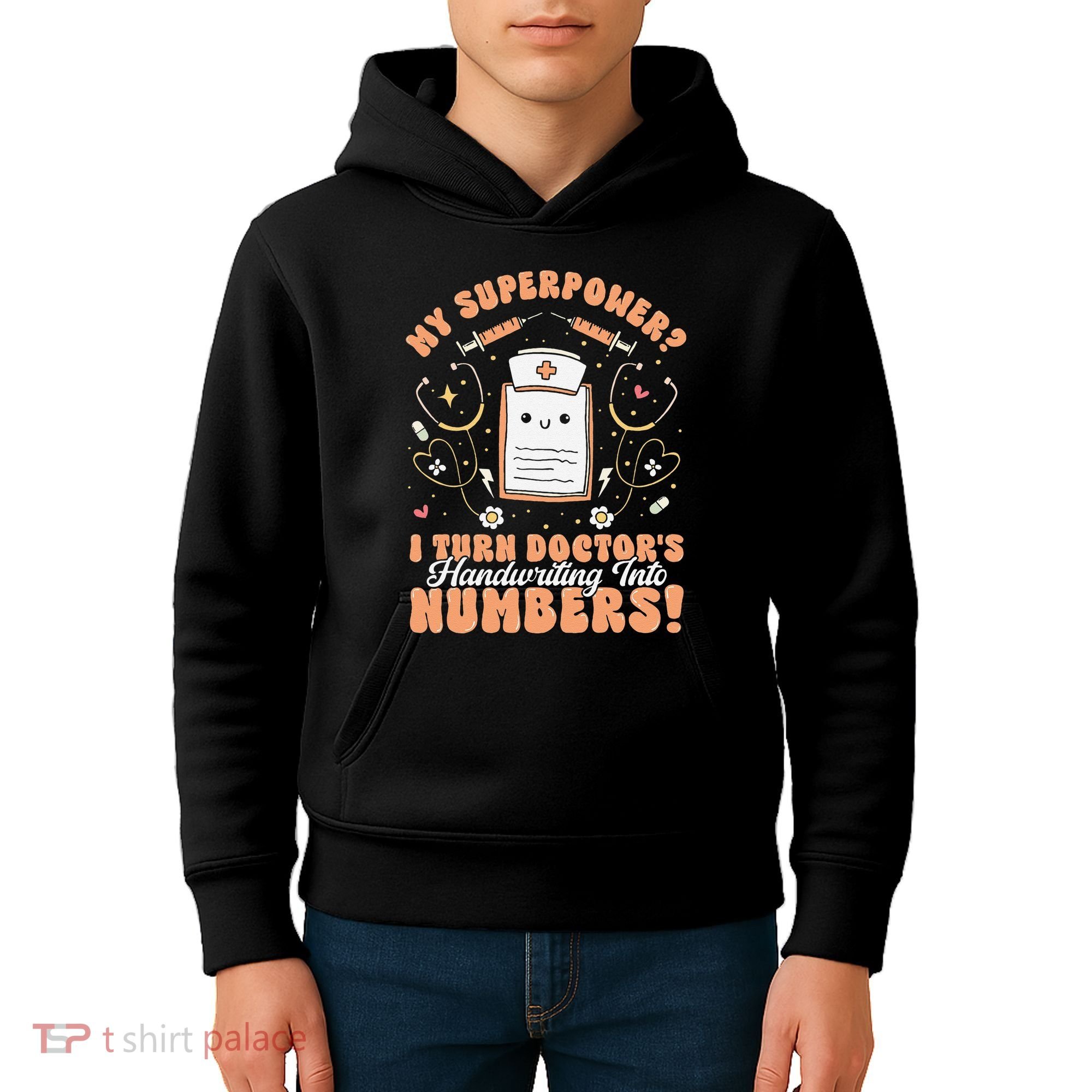 Icd Medical Coder Coding Worker Billing Handwriting Humor Kids Hoodie