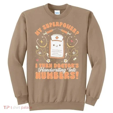 Icd Medical Coder Coding Worker Billing Handwriting Humor Sweatshirt
