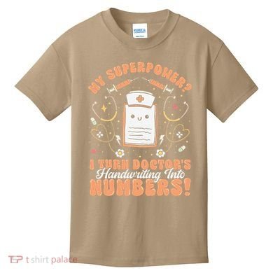 Icd Medical Coder Coding Worker Billing Handwriting Humor Kids T-Shirt