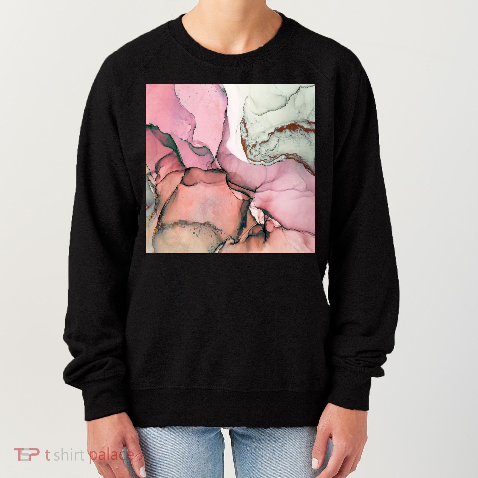 Ink Modern Contemporary Art Painting Women's Sweatshirt