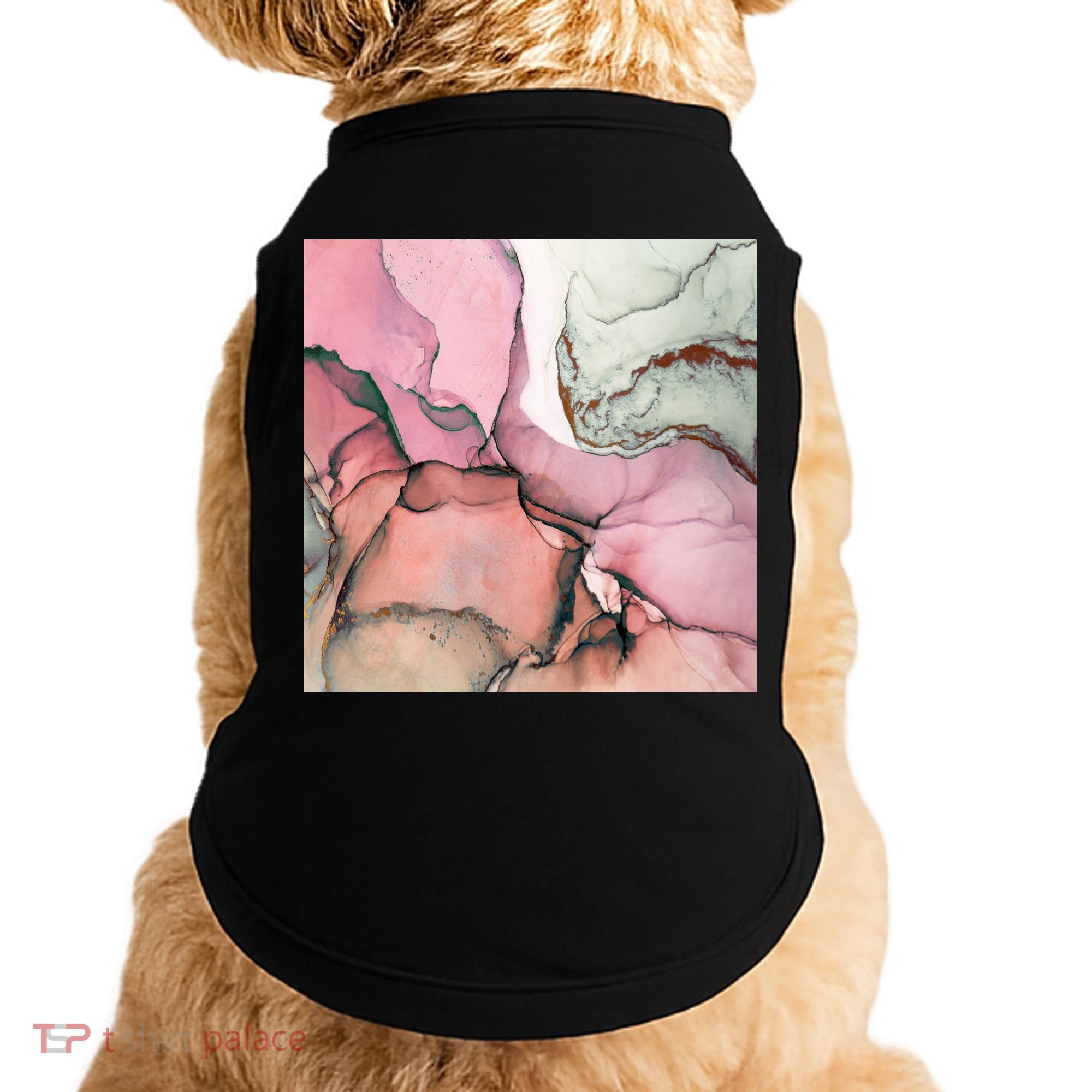 Ink Modern Contemporary Art Painting Doggie Tank