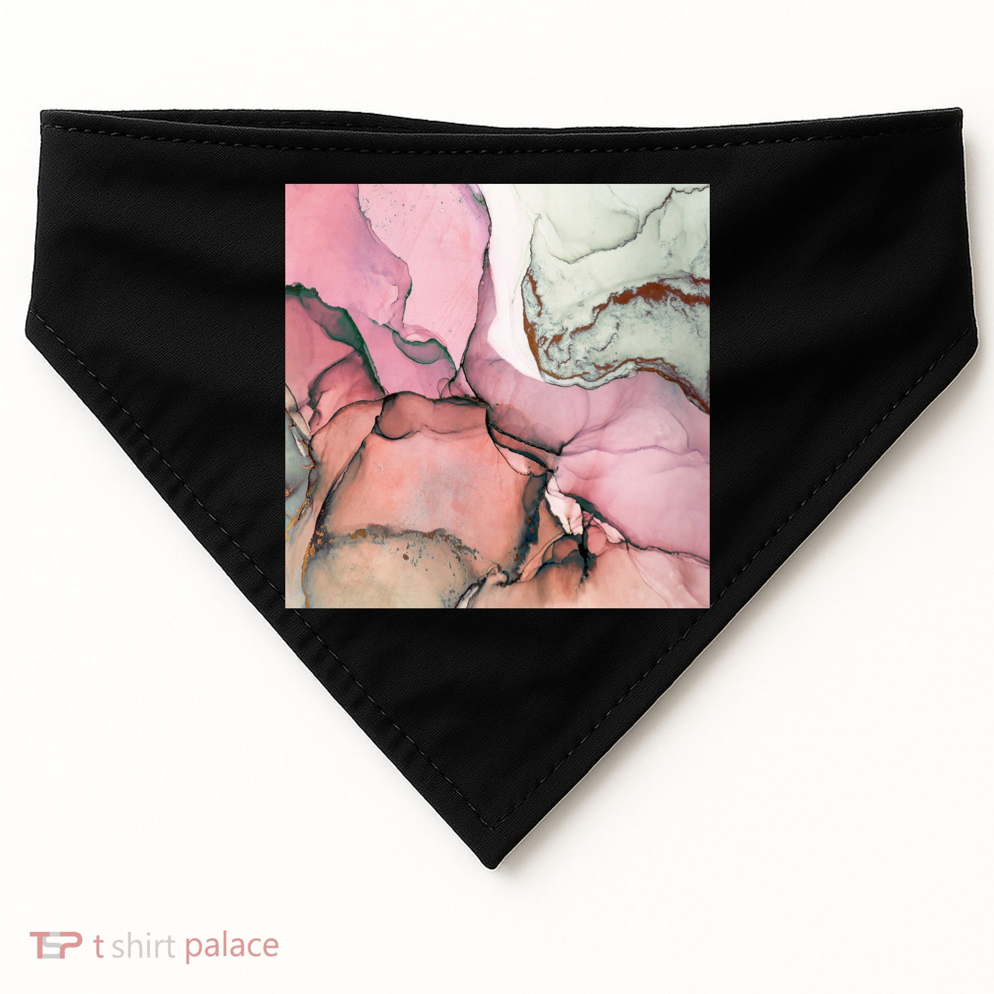 Ink Modern Contemporary Art Painting USA-Made Doggie Bandana