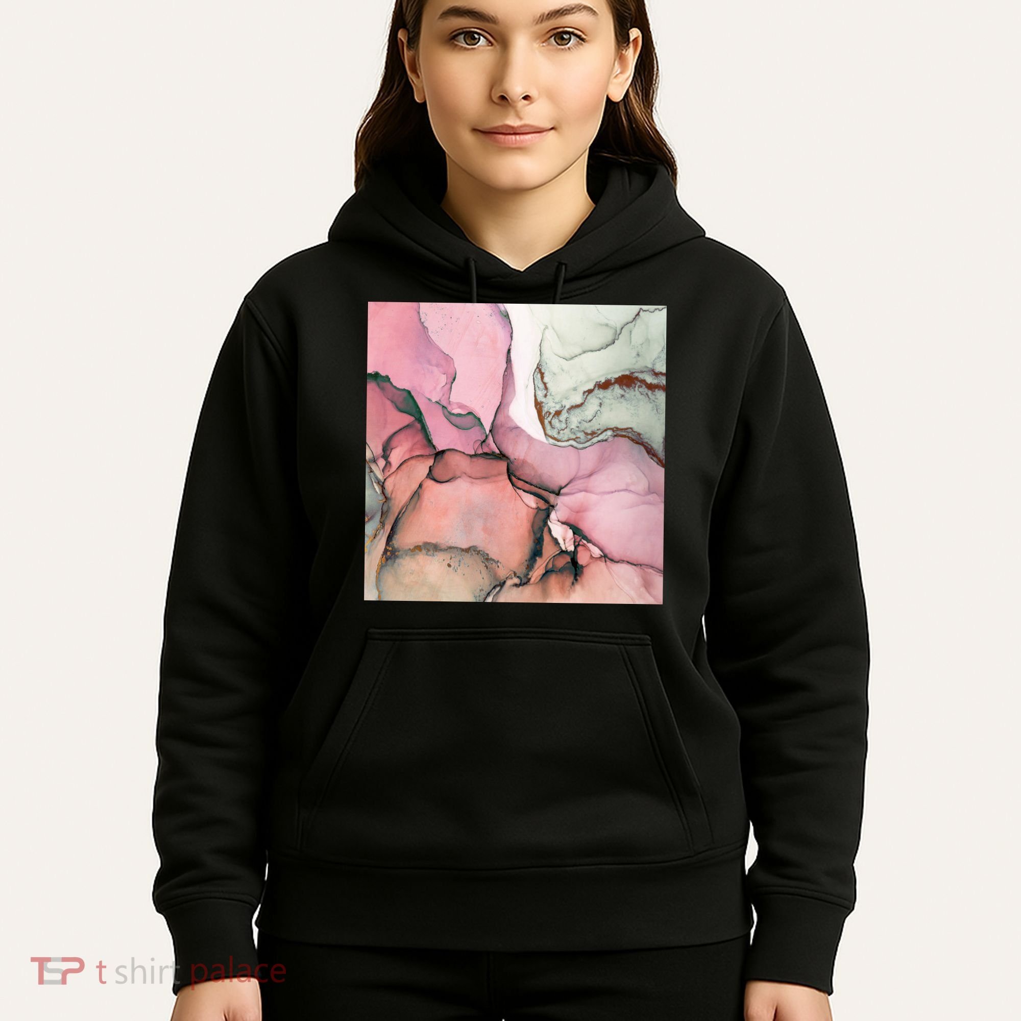 Ink Modern Contemporary Art Painting Hoodie