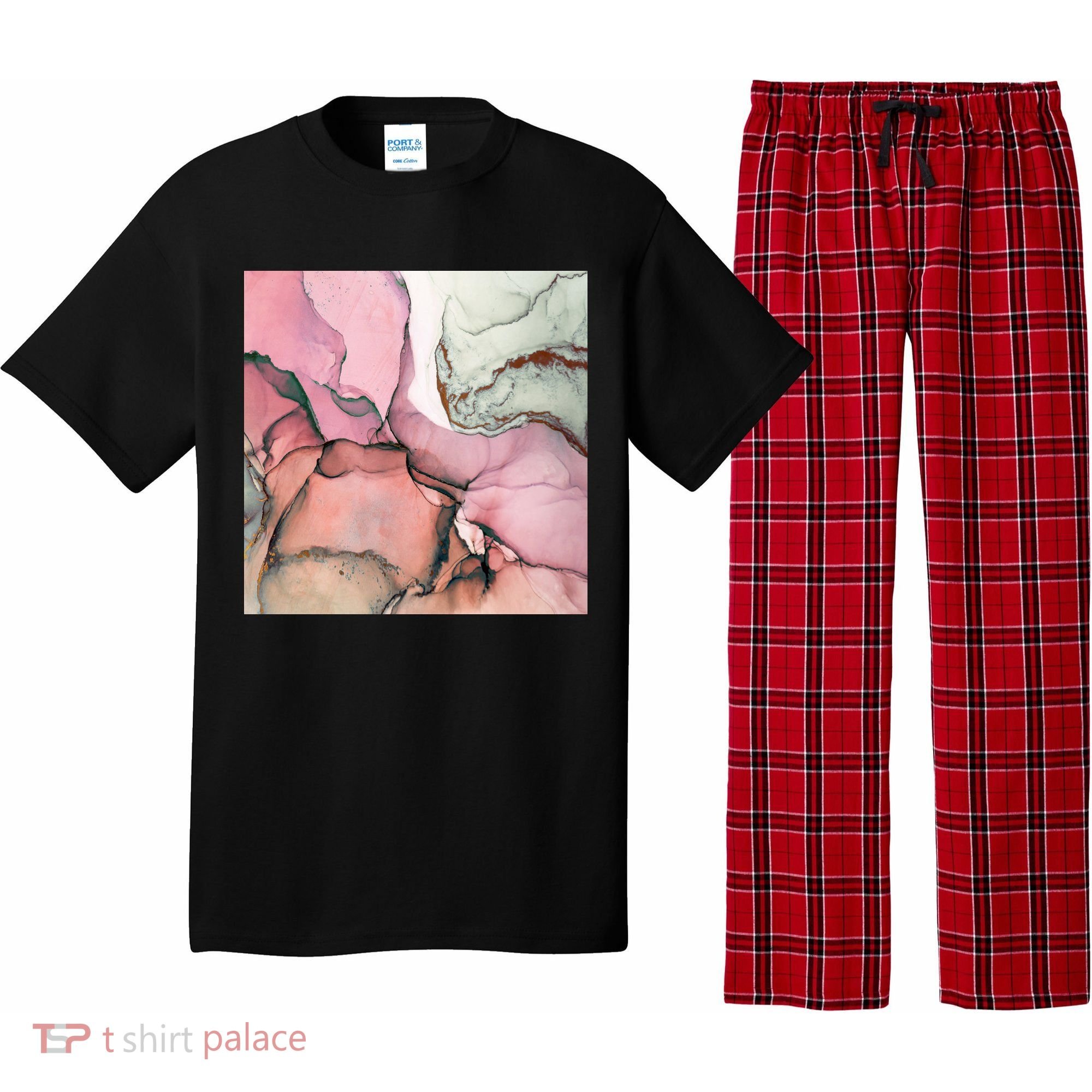 Ink Modern Contemporary Art Painting Pajama Set