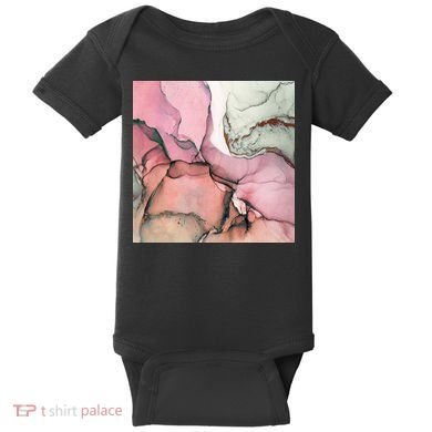 Ink Modern Contemporary Art Painting Baby Bodysuit
