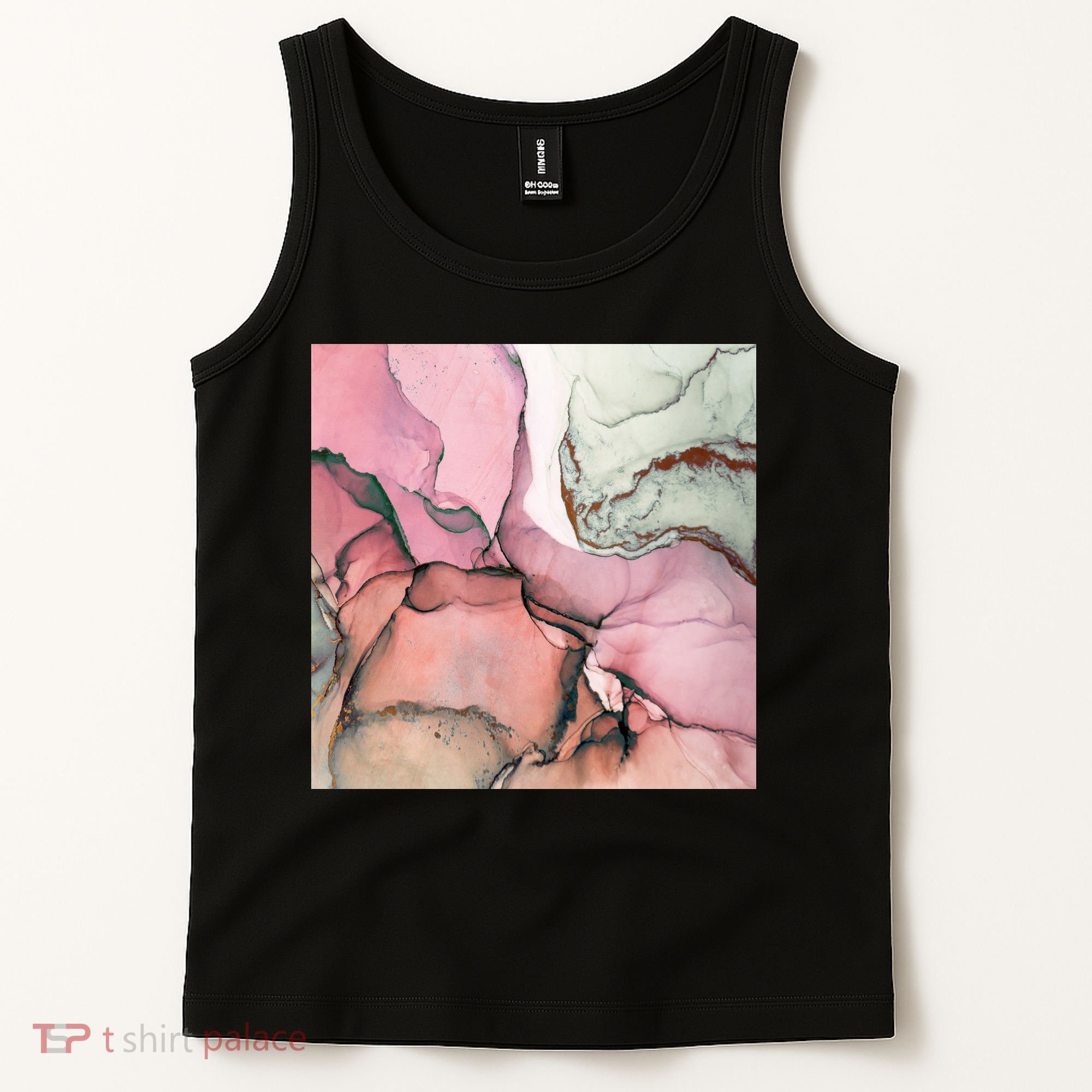 Ink Modern Contemporary Art Painting Tank Top
