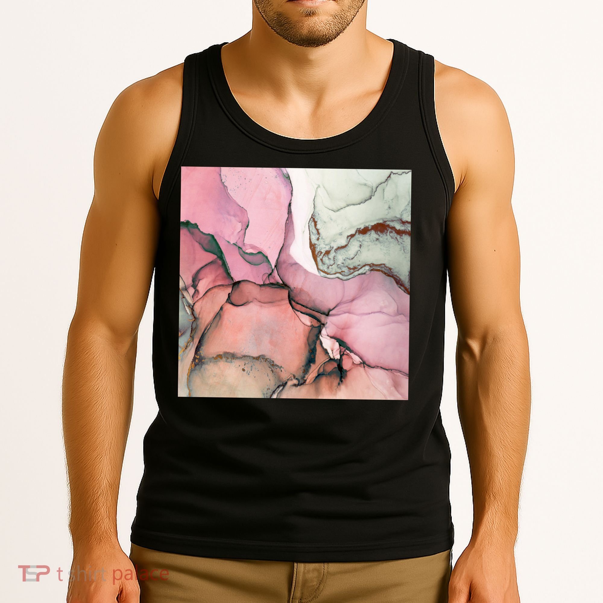 Ink Modern Contemporary Art Painting Tank Top