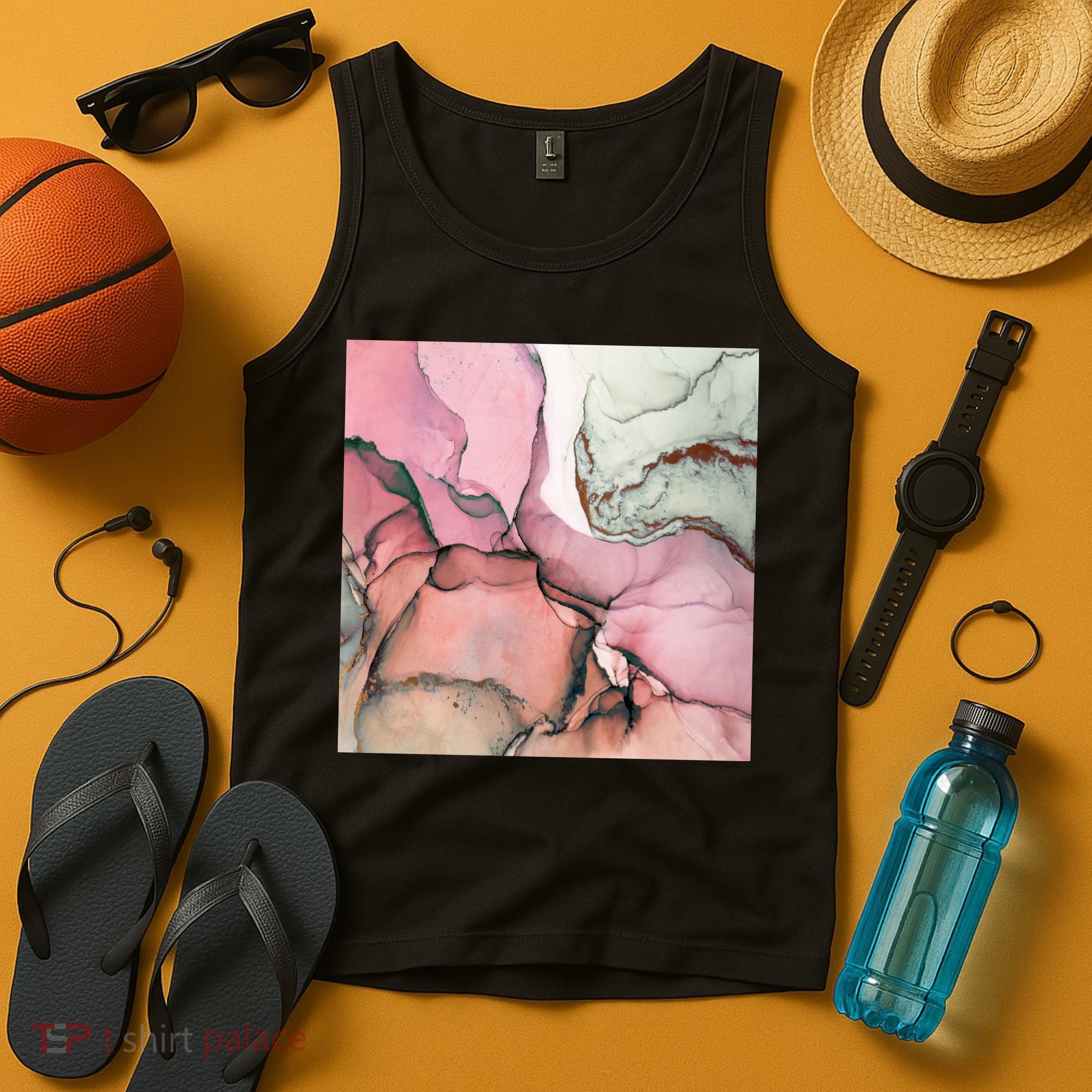 Ink Modern Contemporary Art Painting Tank Top