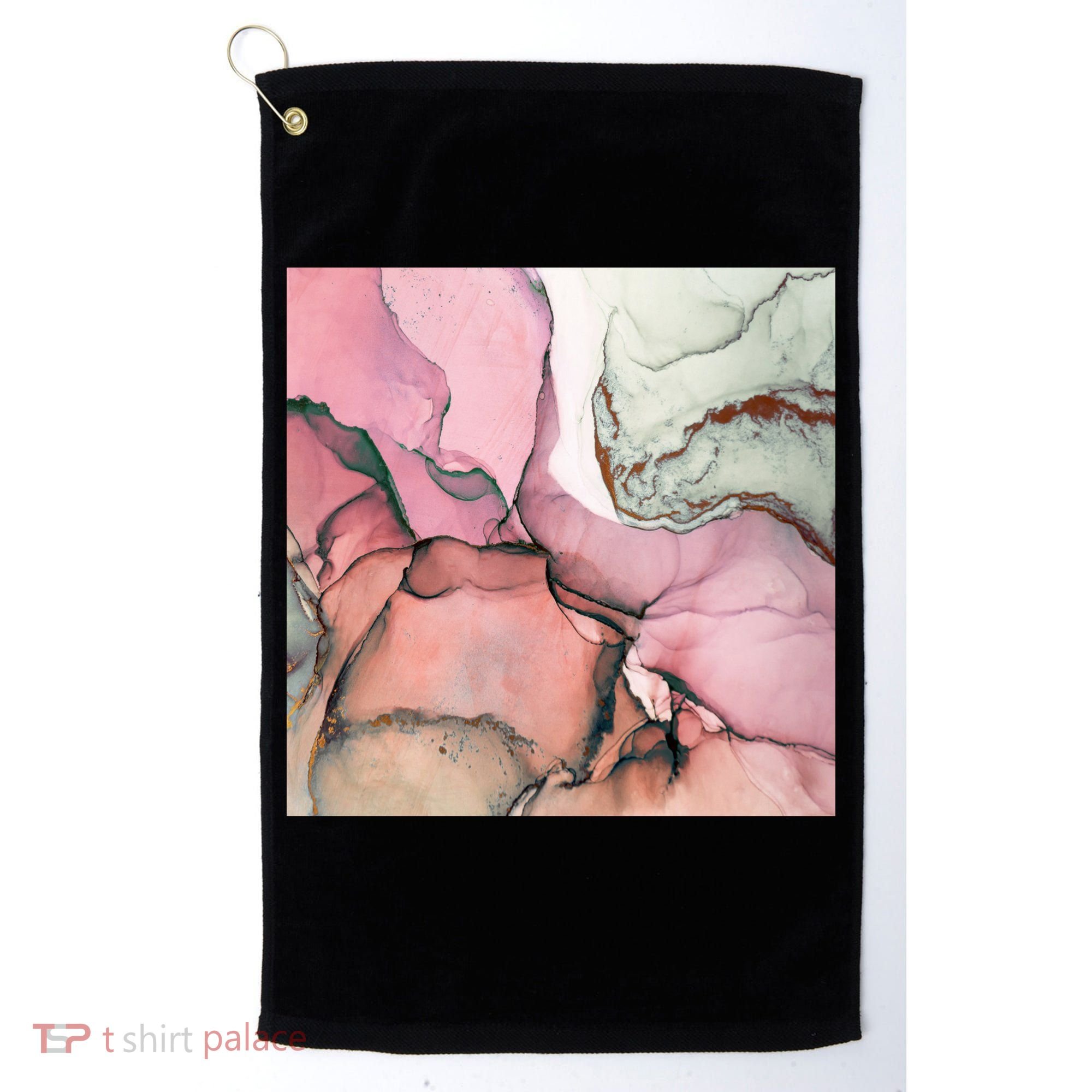 Ink Modern Contemporary Art Painting Golf Towel