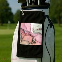 Ink Modern Contemporary Art Painting Golf Towel thumb 2