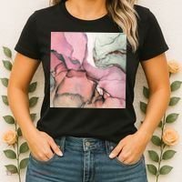 Ink Modern Contemporary Art Painting Women's T-Shirt thumb 2