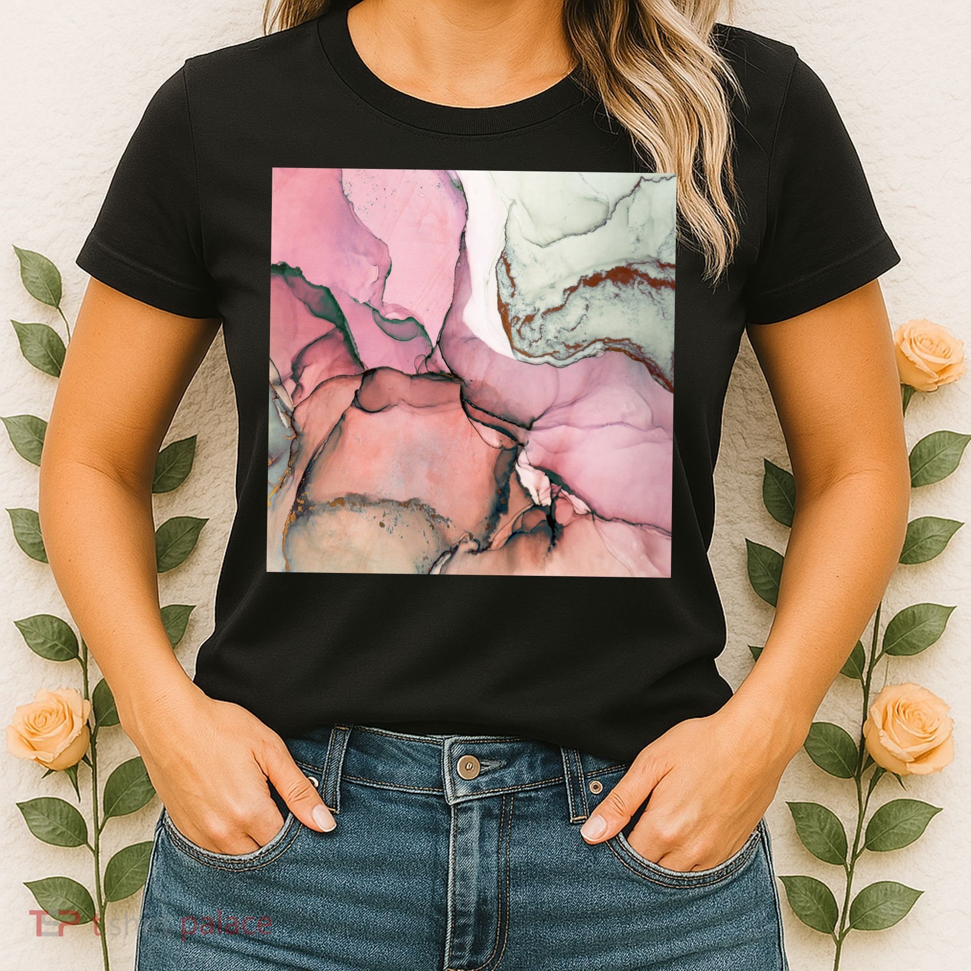 Ink Modern Contemporary Art Painting Women's T-Shirt