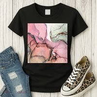 Ink Modern Contemporary Art Painting Women's T-Shirt thumb 3