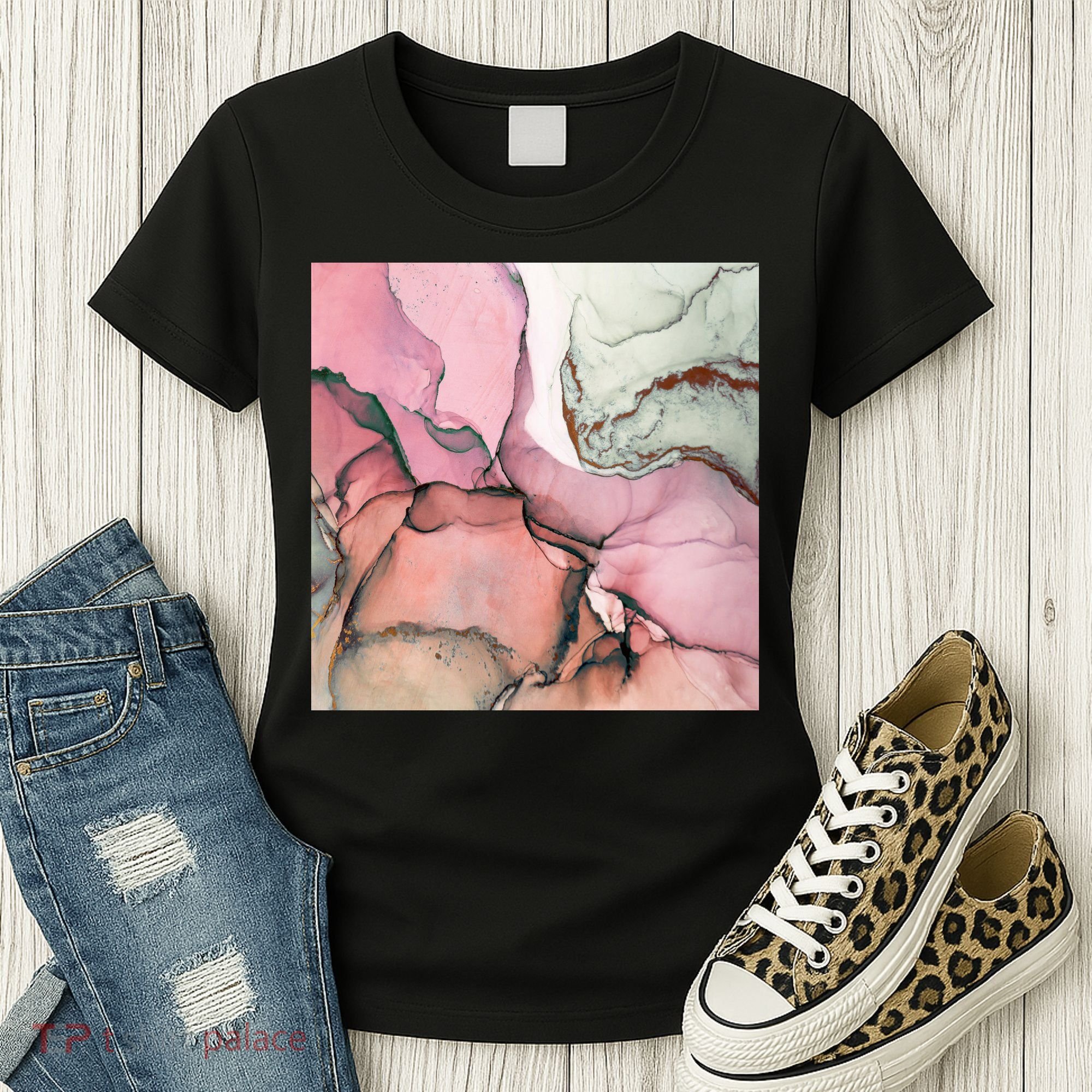 Ink Modern Contemporary Art Painting Women's T-Shirt