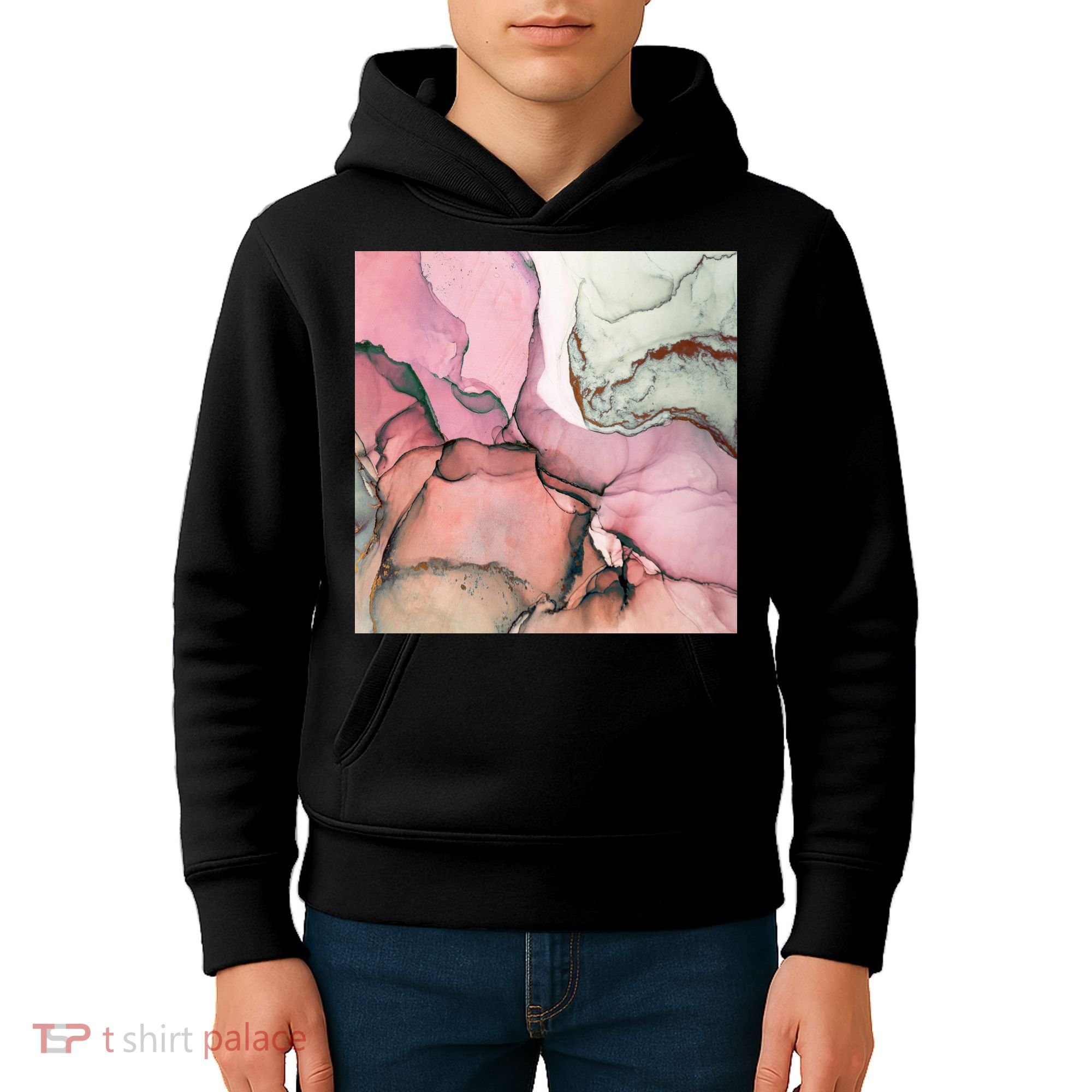 Ink Modern Contemporary Art Painting Kids Hoodie