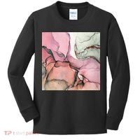 Ink Modern Contemporary Art Painting Kids Long Sleeve Shirt thumb 0