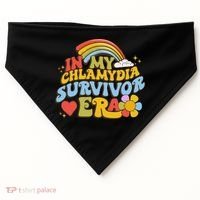 In My Chlamydia Survivor Era Funny Inappropriate USA-Made Doggie Bandana thumb 0