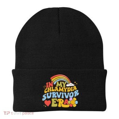 In My Chlamydia Survivor Era Funny Inappropriate Beanie
