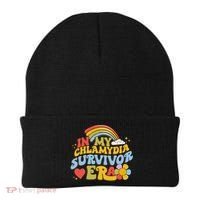 In My Chlamydia Survivor Era Funny Inappropriate Beanie thumb 0
