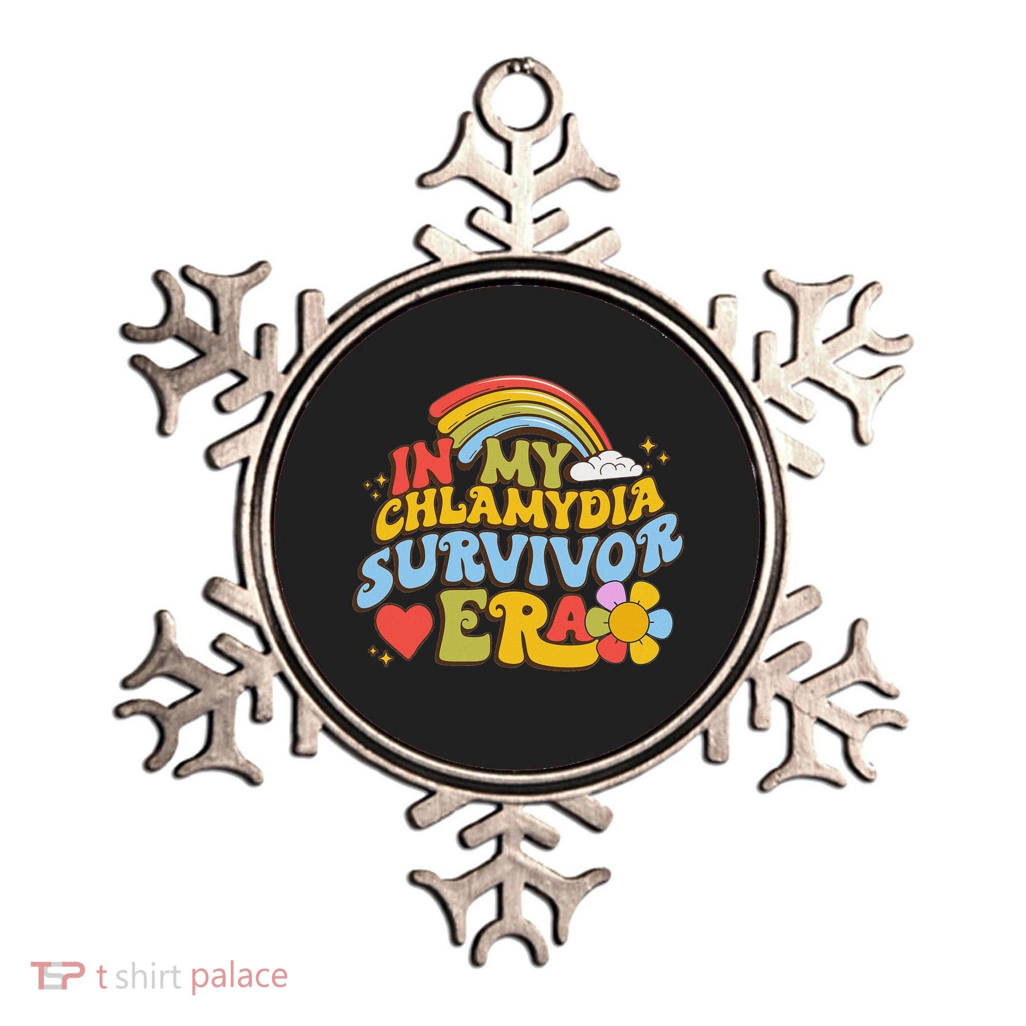 In My Chlamydia Survivor Era Funny Inappropriate Ornament