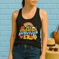In My Chlamydia Survivor Era Funny Inappropriate Women's Tank Top thumb 2