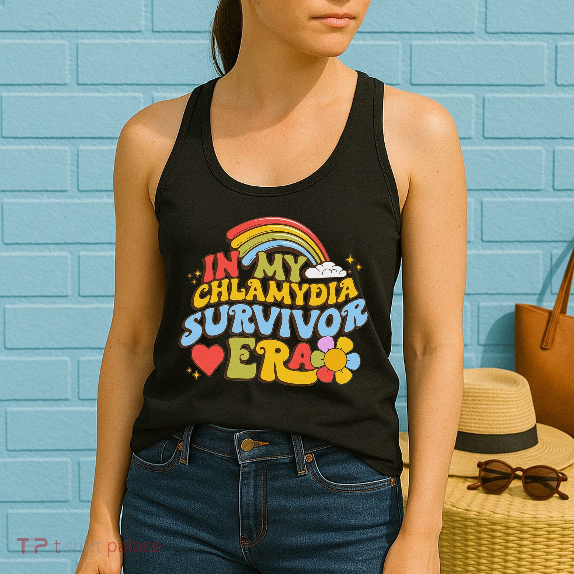 In My Chlamydia Survivor Era Funny Inappropriate Women's Tank Top