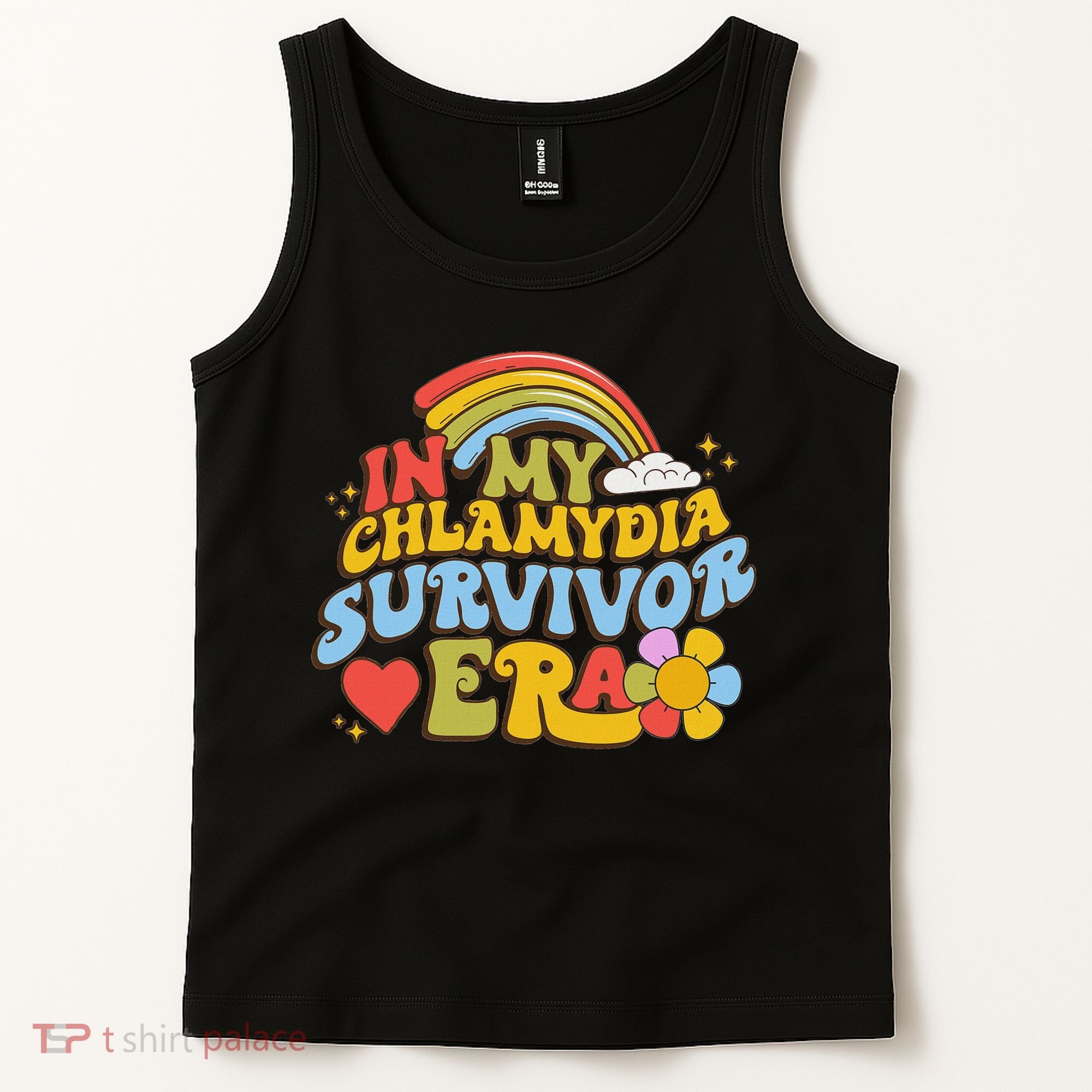 In My Chlamydia Survivor Era Funny Inappropriate Tank Top