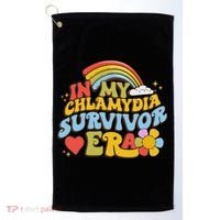 In My Chlamydia Survivor Era Funny Inappropriate Golf Towel thumb 0