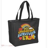 In My Chlamydia Survivor Era Funny Inappropriate Tote Bag thumb 2