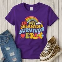 In My Chlamydia Survivor Era Funny Inappropriate Women's T-Shirt thumb 3